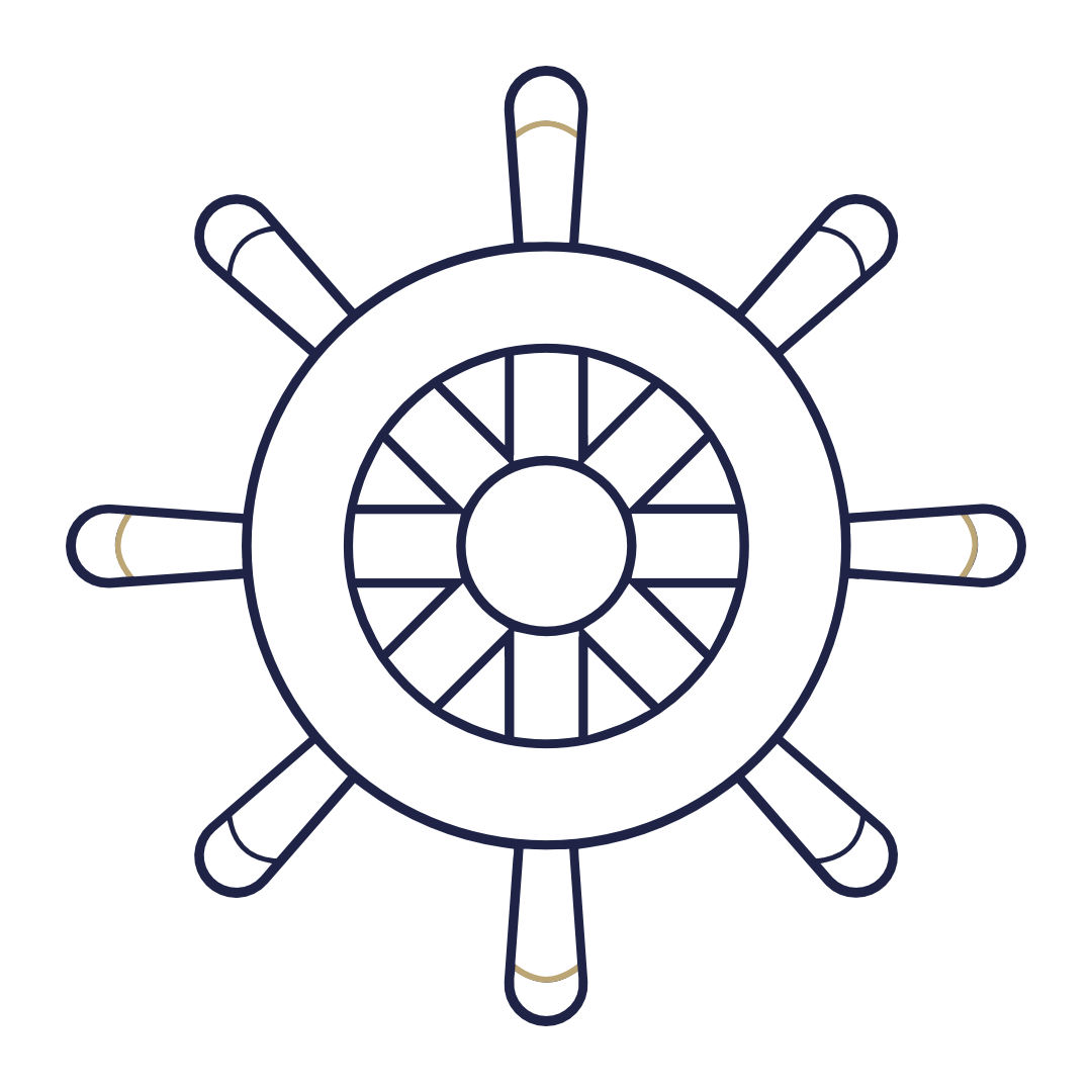 Illustration de la barre du bateau
